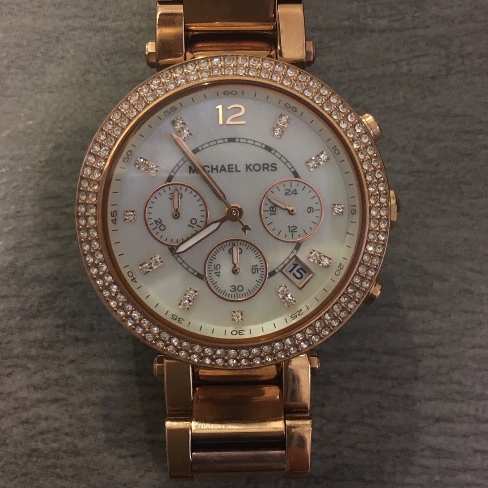 Michael Kors rose gold watch